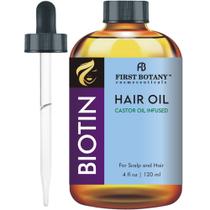 Sérum para cabelo First Botany Biotina Óleo de rícino 120mL