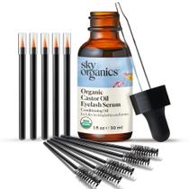 Sérum para Cílios Sky Organics com Óleo de Rícino Orgânico - 30ml