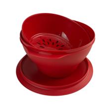 Serve e conserva alegra vermelho da tupperware