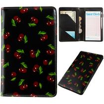 Server Book Carteira de couro AIRMORS Waitress com bolso com zíper