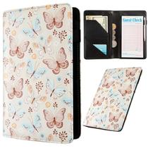 Server Book Carteira de couro AIRMORS Waitress com bolso com zíper Server Book Carteira de couro AIRMORS Waitress com bolso com zíper