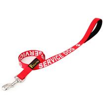 Service Dog Leash Plutus Pet Service, acolchoada com neoprene vermelha, 1,2 m Service Dog Leash Plutus Pet Service, acolchoada com neoprene vermelha, 1,2 m