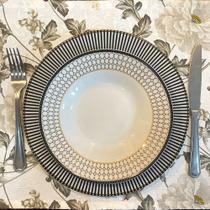 Serviço Americano Jacquard Floral Cinza - 35x45cm Serviço Americano Jacquard Floral Cinza - 35x45cm