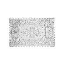 Serviço Americano Uzoo Decorativo 30x45cm Prata Fl-1604 Serviço Americano Uzoo Decorativo 30x45cm Prata Fl-1604