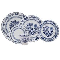 Serviço de jantar e chá 30pçs Dec Cebolinha Porcelana Schmidt