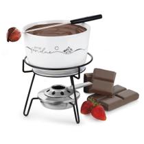 Serviço Fondue de Porcelana Chocolate e Queijo Swiss Forma - 7896580612817