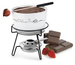 Serviço Fondue de Porcelana Chocolate e Queijo Swiss Forma