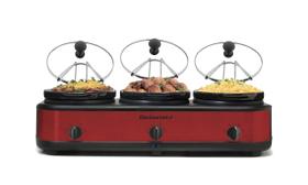 Servidor de Buffet Triplo Elite Gourmet EWMST-325R com Fogão Lento