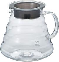 Servidor de café Hario V60 Glass Range 800 ml à prova de calor transparente