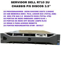 Servidor Dell R710 Xeon Sixcore 3.06ghz 8gb 4tb Hd Sas 3.5''
