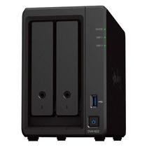 Servidor NAS Synology Deep Learning NVR DVA1622 DDR4 Intel Celeron J4125 2 Baias - Preto