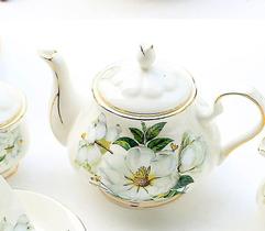 Servidores de café bules de chá real bone china bule de chá bule de café vintage para festa de cerimônia de chá