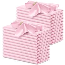 Servilletas de Satén P Pothuiny 24 Piezas 43x43 cm Cuadradas Rosadas