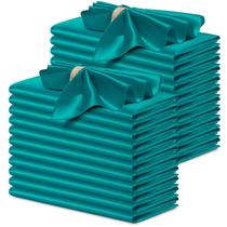 Servilletas de Tela P Pothuiny Satín 24 piezas 43x43 cm Verde Azulado