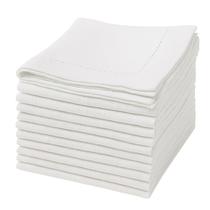 Servilletas de Tela Ramanta Home Paquete de 12 46x46 cm Algodón Blanco Servilletas de Tela Ramanta Home Paquete de 12 46x46 cm Algodón Blanco