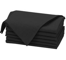 Servilletas de Tela RUVANTI 46x46 cm Juego de 6 Lino Algodón Negro Servilletas de Tela RUVANTI 46x46 cm Juego de 6 Lino Algodón Negro