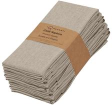 Servilletas de Tela RUVANTI Juego de 12, 45x45 cm Polialgodón Taupe Profundo Servilletas de Tela RUVANTI Juego de 12, 45x45 cm Polialgodón Taupe Profundo
