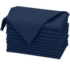 Servilletas de Tela RUVANTI Paquete de 12 46x46 cm Azul Marino Reutilizables Servilletas de Tela RUVANTI Paquete de 12 46x46 cm Azul Marino Reutilizables