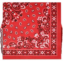 Servilletas para Almuerzo Western con Pañuelo Rojo Boutique de Regalo x100