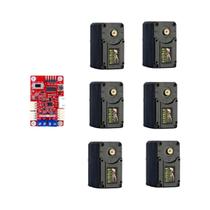 Servo De Eixo Duplo TTL De 19KG 6pcs Feetech STS3215 7.4V Para Programação De Braço Robótico