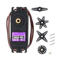 Servo De Metal Para Arduino UNO DIY Braço Mecânico Modelo De Helicóptero Barco SG90 MG90S MG995