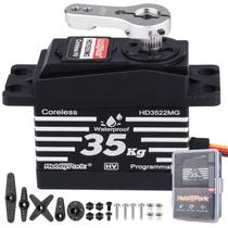 Servo motor HobbyPark impermeável 35 kg de alto torque 180 HV