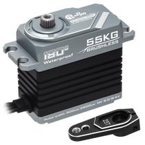 Servo RCenjoy 55KG Brushless com Encoder Magnético em Metal Completo