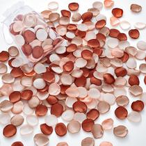 Serwalin, 300 unidades, mistura marrom de pétalas de rosa de seda para casamentos Serwalin, 300 unidades, mistura marrom de pétalas de rosa de seda para casamentos