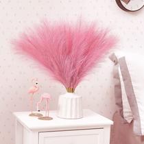 Serwalin Faux Pampas Grass Pink 17 polegadas, 6 unidades, decoração de peças centrais de pompas artificiais de capim-pampas, capim-dos-pampas falsos, decoração de festa de casamento de São Valentim, enchimento de vasos Serwalin Faux Pampas Grass Pink 17 polegadas, 6 unidades, decoração de peças centrais de pompas artificiais de capim-pampas, capim-dos-pampas falsos, decoração de festa de casamento de São Valentim, enchimento de vasos