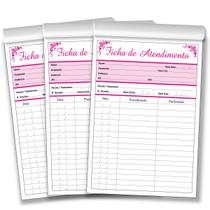 Sessão de Atendimento Salão de Beleza Manicure Ficha