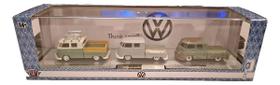 Set 1960 Vw Kombi Double Cab Truck 1:64 M2 Machines