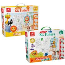 SET 2 Super Kit Pintura Safari + Pintando o Sete C/8 telas SET 2 Super Kit Pintura Safari + Pintando o Sete C/8 telas
