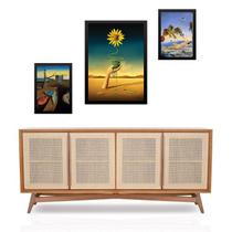 Set 3 Quadros Artes Salvador Dalí - com vidro Set 3 Quadros Artes Salvador Dalí - com vidro