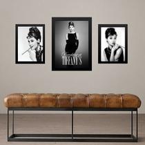 Set 3 Quadros Audrey Bonequinha De Luxo Set 3 Quadros Audrey Bonequinha De Luxo