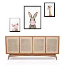 Set 3 Quadros Bichinhos Chicletes Set 3 Quadros Bichinhos Chicletes