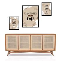 Set 3 Quadros Cantinho Do Café Abstrato Set 3 Quadros Cantinho Do Café Abstrato