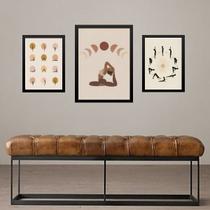 Set 3 Quadros Decorativos Yoga Poses Set 3 Quadros Decorativos Yoga Poses