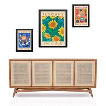 Set 3 Quadros Flores E Plantas - Itália