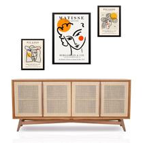 Set 3 Quadros Matisse e Picasso - com vidro Set 3 Quadros Matisse e Picasso - com vidro