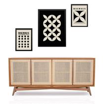 Set 3 Quadros Preto E Branco Bauhaus Set 3 Quadros Preto E Branco Bauhaus