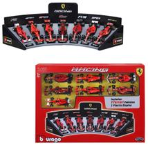 Set 7 pçs F1 Mercedes Ferrari Mc Laren Red Bull Burago 1/43