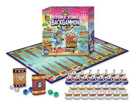 Set Backgammon Set Story Time Chess para crianças de 3 anos ou mais