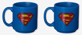 Set c/2 Canecas Mini Tina D.C Superman Licenciadas Cor:Azul Set c/2 Canecas Mini Tina D.C Superman Licenciadas Cor:Azul