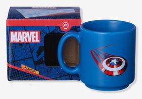 Set c/2 Canecas Mini Tina Marvel Capitão America Licenciadas Cor:Azul Set c/2 Canecas Mini Tina Marvel Capitão America Licenciadas Cor:Azul