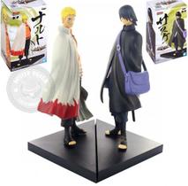 Set C/2 Figuras Boruto Naruto Uchiha Sasuke e Naruto Bandai