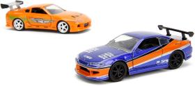 Set c/ 2 pçs Velozes Furiosos Nissan Silvia+Supra Jada 1/32 Set c/ 2 pçs Velozes Furiosos Nissan Silvia+Supra Jada 1/32