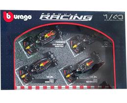 Set c/ 4 Carros Formula 1 Red Bull Racing - 1 M. Verstappen / 11 S. Perez - 1:43 - Burago