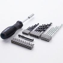 Set com 27 brocas para perfurar e aparaf