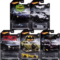 Set Com 5 Miniaturas D.C Batman sortidas Hot Wheels 1/64 - Mattel