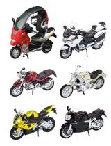 Set com 6 miniaturas motos BMW sortidas Welly 1/18